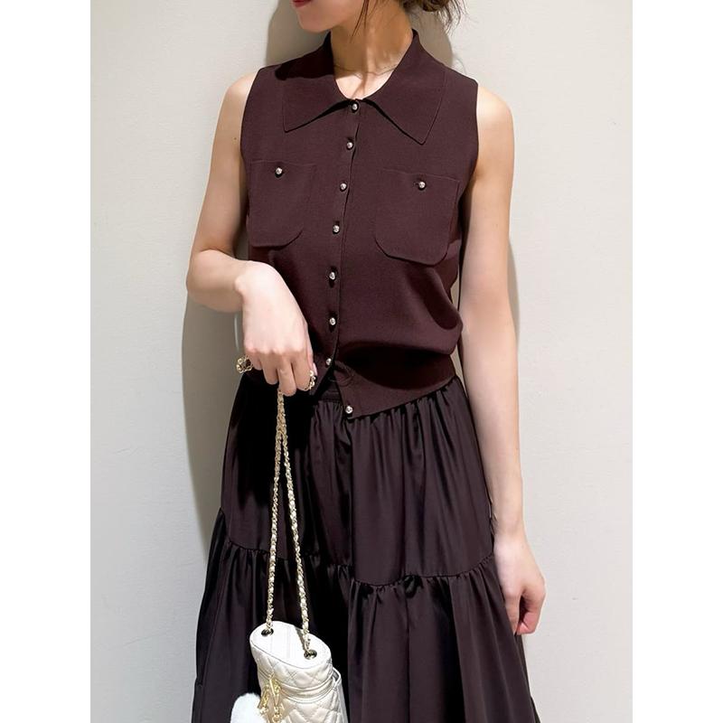 × SOLD OUT× SNIDEL ♡ ﾆｯﾄﾍﾞｽﾄﾚｲﾔｰﾄﾞSETUP SNIDEL（スナイデル）の「Sustainableニットベストレイヤードプル