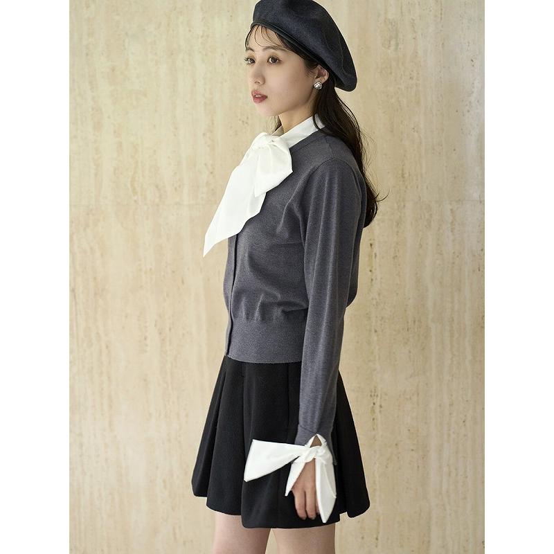 snidel ボウタイドッキングニットプルオーバー ボウタイドッキングニットプルオーバー(ニット)｜トップス