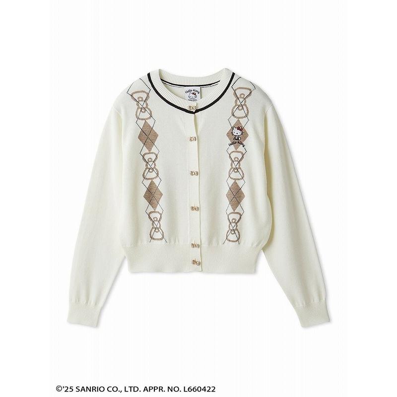 【新品・未開封】 SNIDEL  ハローキティ ニットカーディガン WEB限定カラーあり】【HELLO KITTY】ニットカーディガン(カーデ