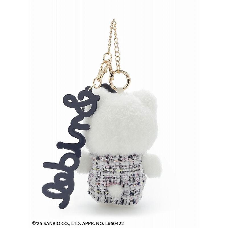 公式 新作 SNIDEL スナイデル ハローキティ チャーム PNK ツイード 公式 新作 SNIDEL スナイデル HELLO KITTY ハローキティ