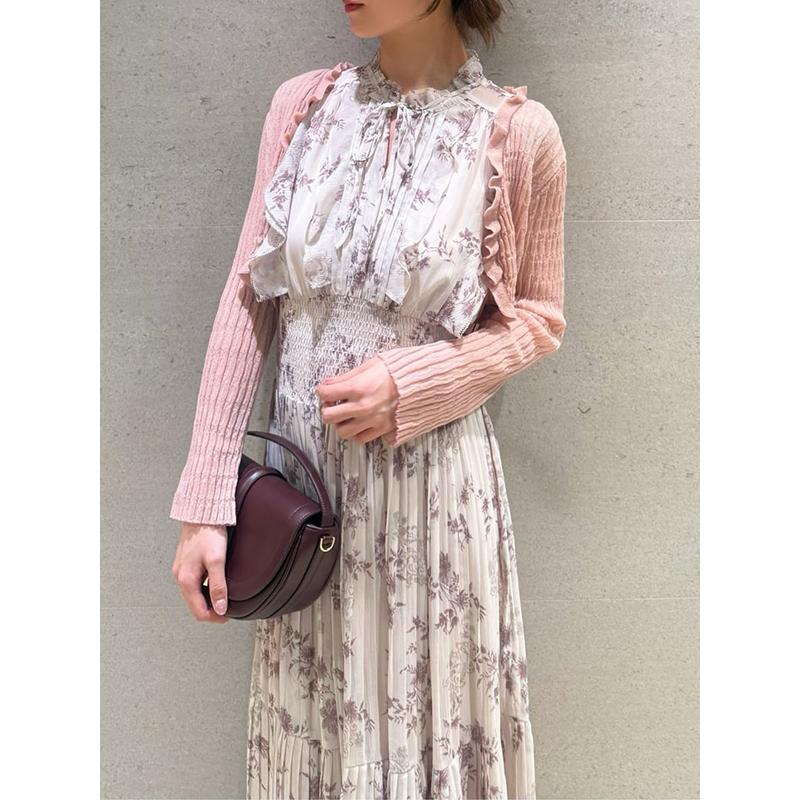 SNIDEL スナイデル シアーボレロカーディガン アイボリー SNIDELスナイデル同型 シアーボレロカーディガン SWNT241151,レディース