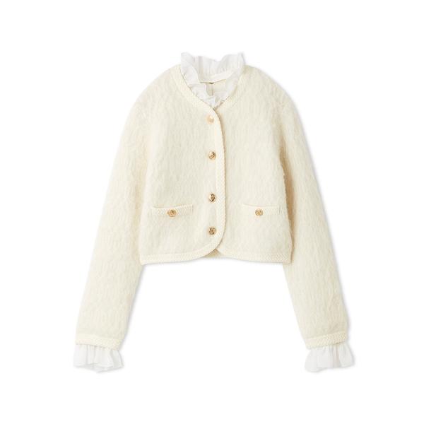 スナイデル　ファーライクフリルニットジャケット SNIDEL｜ファーライクフリルニットジャケット | Rakuten Fashion(楽天