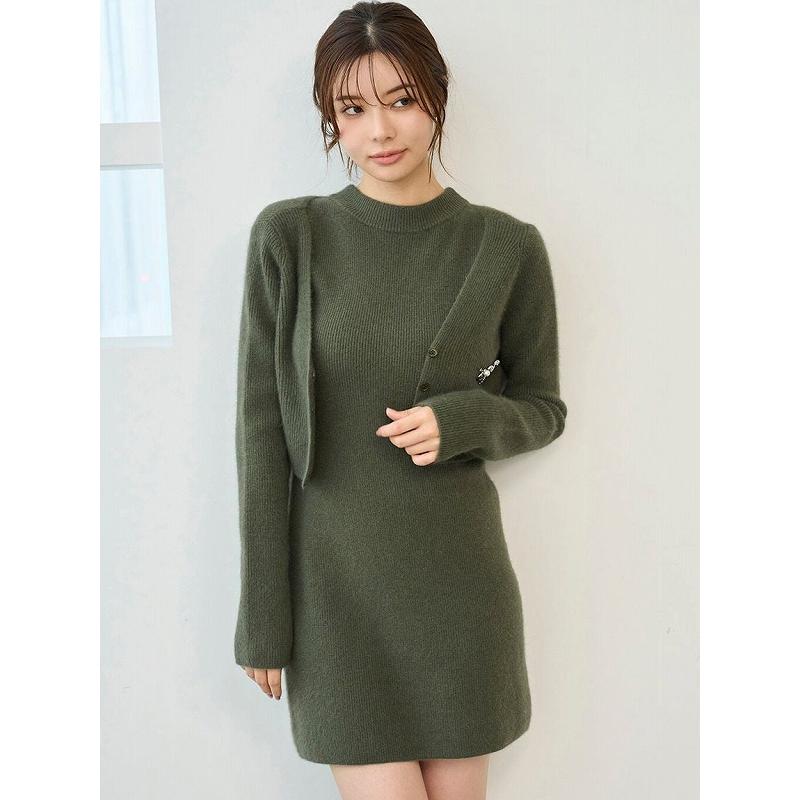 Snidel スナイデル　ラクーン畦ノースリミニワンピース ラクーン畦ノースリミニワンピース(ミニワンピース)｜ワンピース