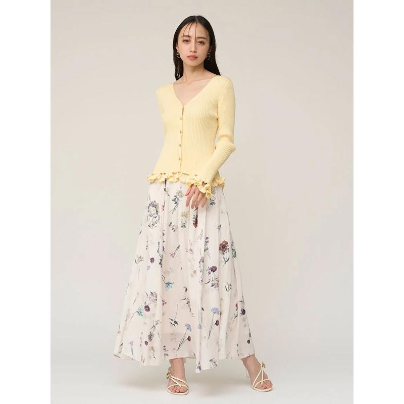 フローラルプリントフレアスカート　26SS SNIDEL（スナイデル） ＼期間限定10%OFF／即日発送/SNIDEL フローラル
