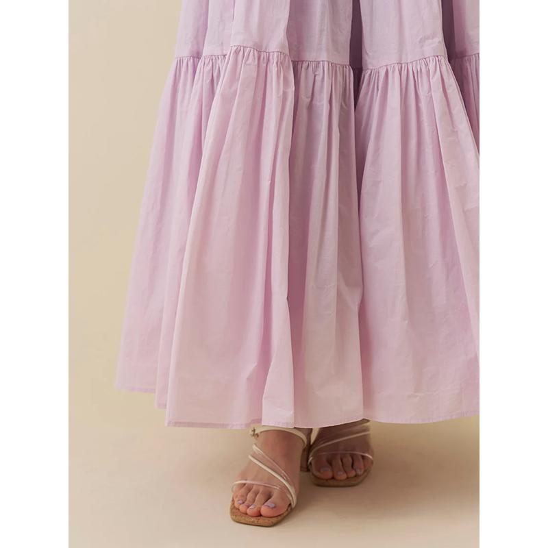 snidel ボリュームフレアスカート ライトピンク SNIDEL（スナイデル） ＼SALE40%OFF+2BUY10％OFFクーポン有／即日発送