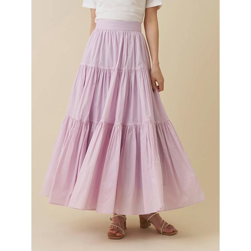 snidel ボリュームフレアスカート ライトピンク SNIDEL（スナイデル） ＼SALE40%OFF+2BUY10％OFFクーポン有／即日発送