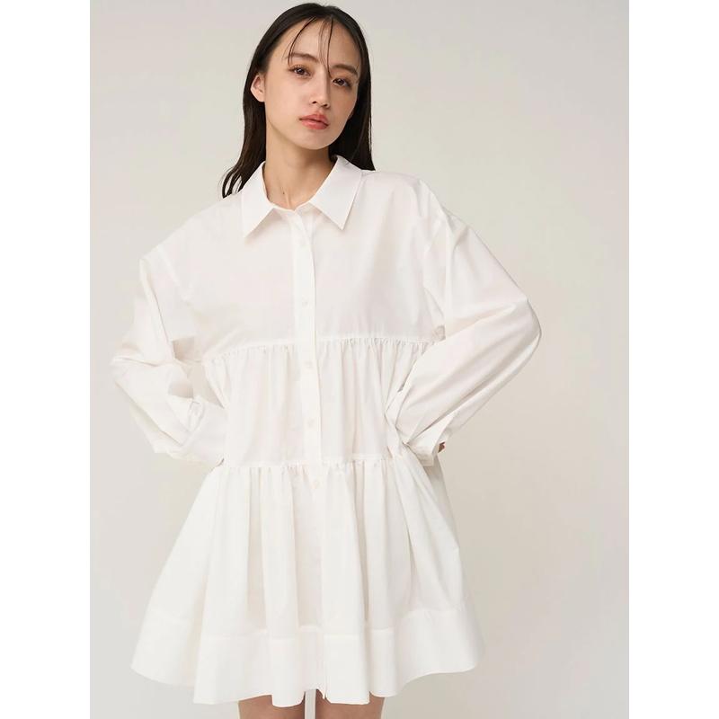 SNIDEL ティアードミニワンピース　【M ホワイト】 SNIDEL（スナイデル） ＼SALE50%OFF／土日も即日発送/SNIDEL