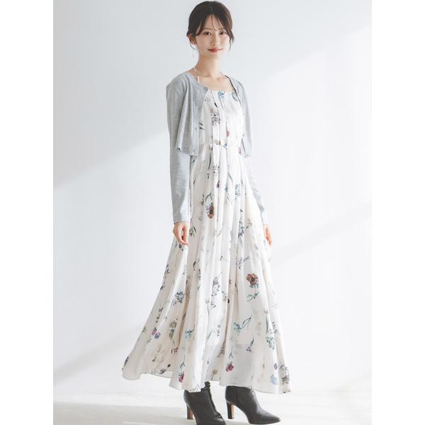 【未使用・タグ付き】SNIDEL 　カーディガン＆ワンピセット カーディガン×ワンピースセット(すべてのワンピース)｜スナイデル