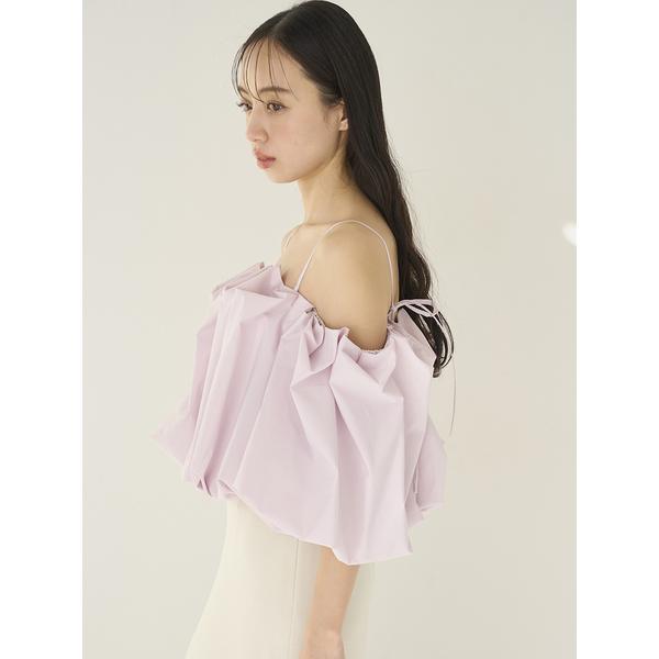 再入荷＼期間限定15%OFF／即日発送/SNIDEL スナイデル  オフショルタックバルーンブラウス SWFB261168  26SS 2026春夏 キャンセル返品不可の画像