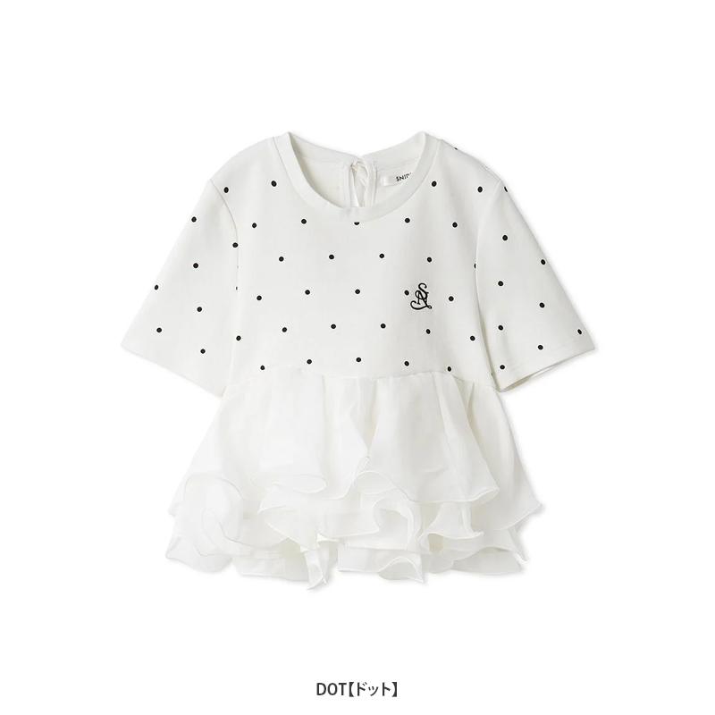snidel ボリュームペプラムドッキングカットプルオーバー 水玉 SNIDEL（スナイデル） 【SOLD OUT】＼期間限定10%OFF／SNIDEL