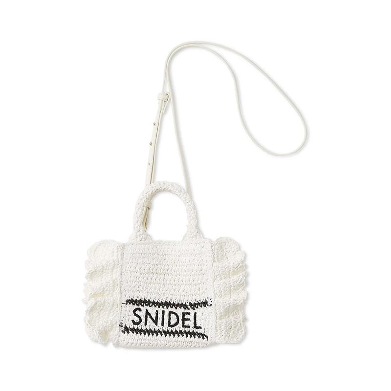 snidel フリルロゴミニバッグ SNIDEL（スナイデル） ＼期間限定10%OFF／土日も即日発送/SNIDEL