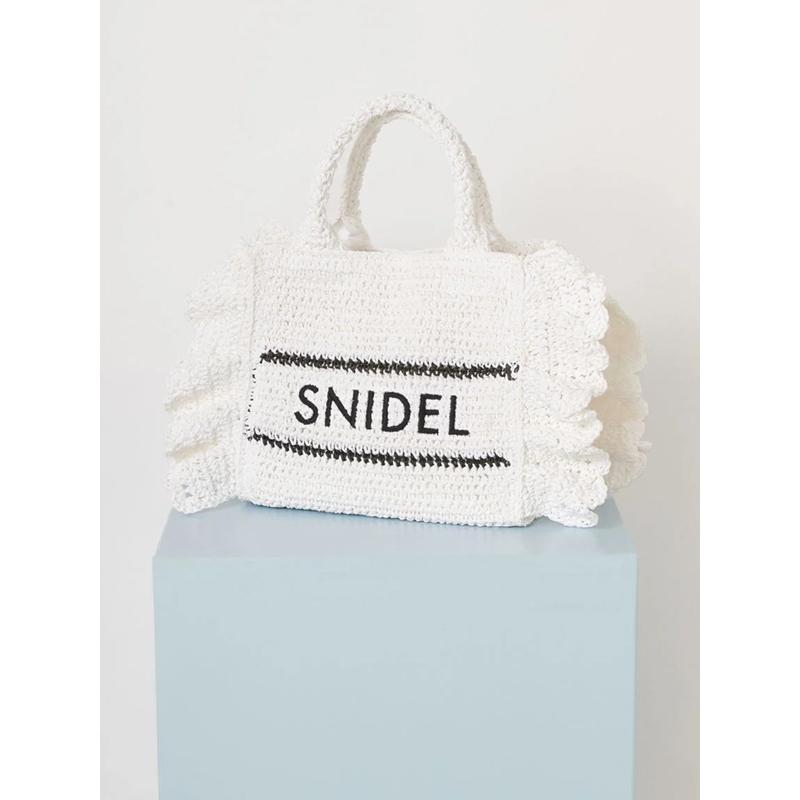 ＼期間限定10%OFF／即日発送/SNIDEL スナイデル  ブレーズフリルロゴショルダーバッグ SWGB261652  26SS 2026春夏 キャンセル返品不可の画像