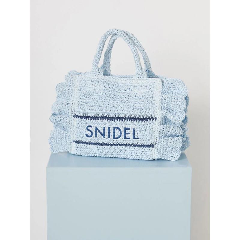 ＼期間限定10%OFF／即日発送/SNIDEL スナイデル  ブレーズフリルロゴショルダーバッグ SWGB261652  26SS 2026春夏 キャンセル返品不可の画像