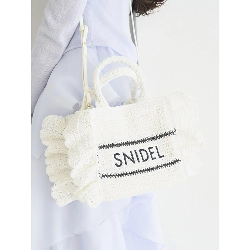 SNIDEL スナイデル フリルロゴ ハンドバッグ フリルロゴバッグ(ハンドバッグ)｜バッグ｜SNIDEL(スナイデル)の通販