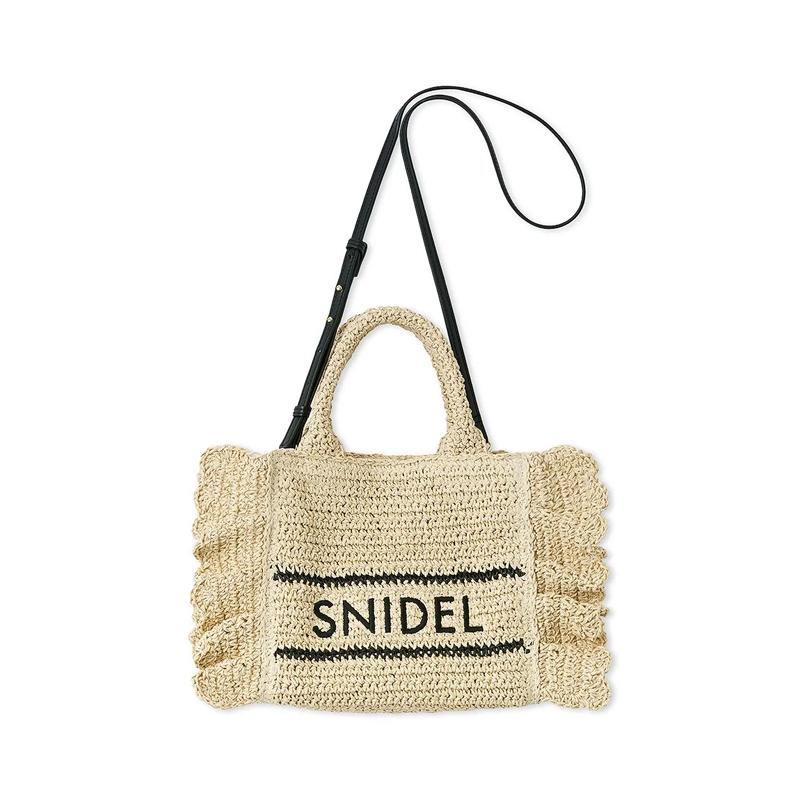 ＼期間限定10%OFF／即日発送/SNIDEL スナイデル  ブレーズフリルロゴショルダーバッグ SWGB261652  26SS 2026春夏 キャンセル返品不可の画像