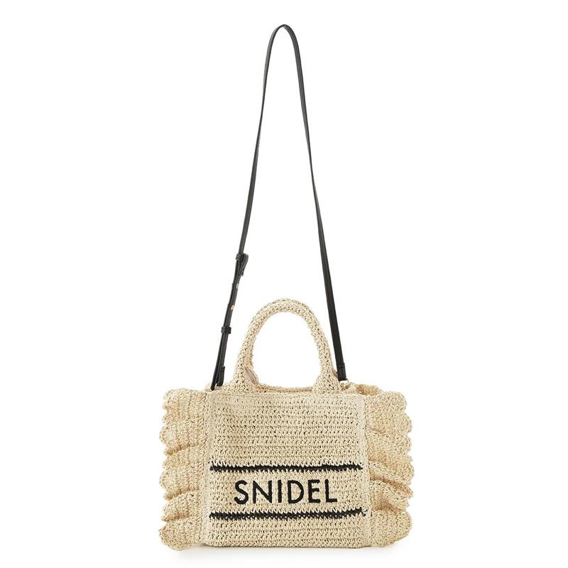 ＼期間限定10%OFF／即日発送/SNIDEL スナイデル  ブレーズフリルロゴショルダーバッグ SWGB261652  26SS 2026春夏 キャンセル返品不可の画像