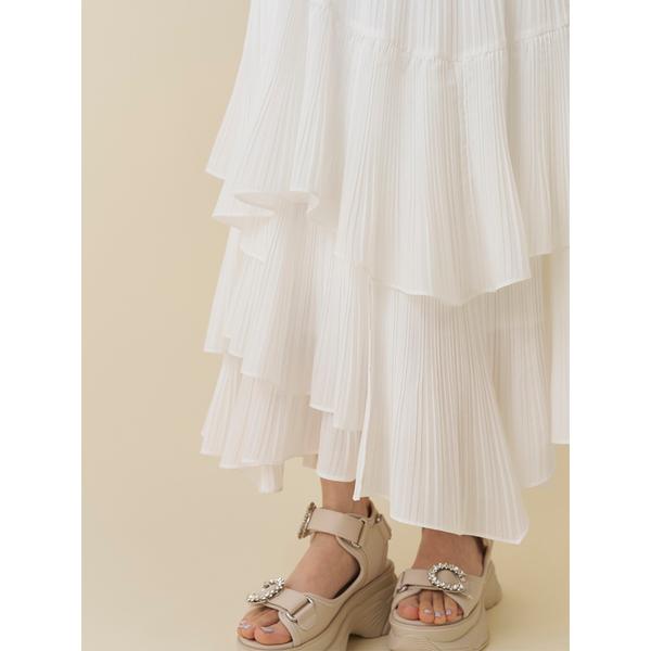＼期間限定10%OFF／即日発送/SNIDEL スナイデル  ボリュームティアードスカート SWFS262128  2026春夏の画像