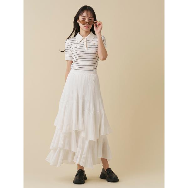 ＼期間限定10%OFF／即日発送/SNIDEL スナイデル  ボリュームティアードスカート SWFS262128  2026春夏の画像