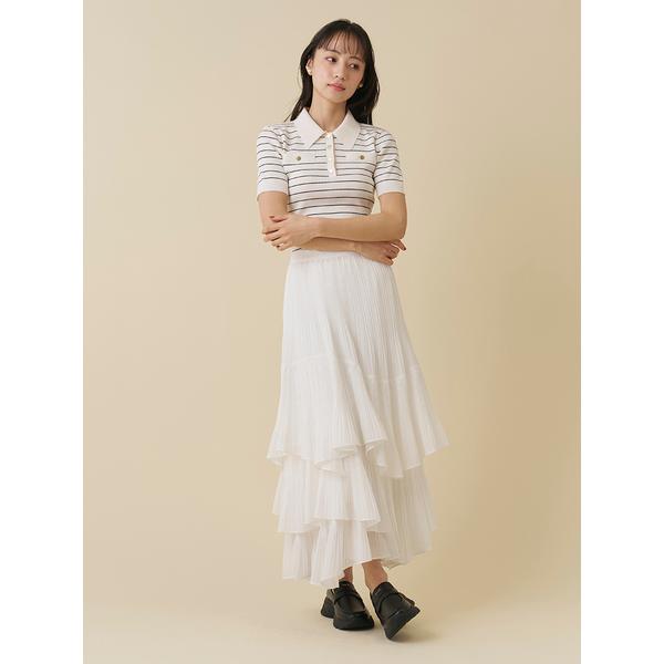 ＼期間限定10%OFF／即日発送/SNIDEL スナイデル  ボリュームティアードスカート SWFS262128  2026春夏の画像