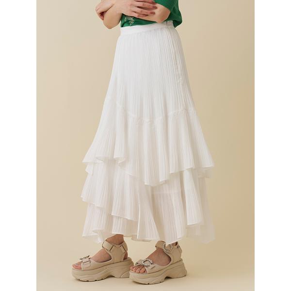 ＼期間限定10%OFF／即日発送/SNIDEL スナイデル  ボリュームティアードスカート SWFS262128  2026春夏の画像