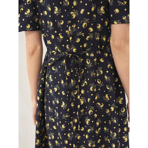 ＼期間限定10%OFF／即日発送/SNIDEL スナイデル  Sustainableフルーツプリントパフスリワンピース SWFO262015  2026春夏の画像