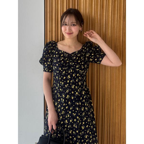 ＼期間限定10%OFF／即日発送/SNIDEL スナイデル  Sustainableフルーツプリントパフスリワンピース SWFO262015  2026春夏の画像