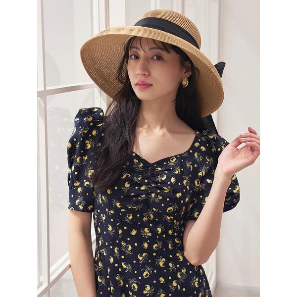 ＼期間限定10%OFF／即日発送/SNIDEL スナイデル  Sustainableフルーツプリントパフスリワンピース SWFO262015  2026春夏の画像