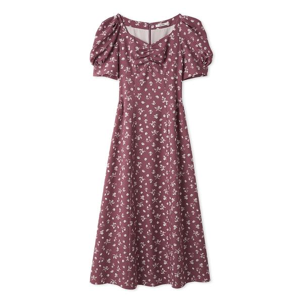 ＼期間限定10%OFF／即日発送/SNIDEL スナイデル  Sustainableフルーツプリントパフスリワンピース SWFO262015  2026春夏の画像