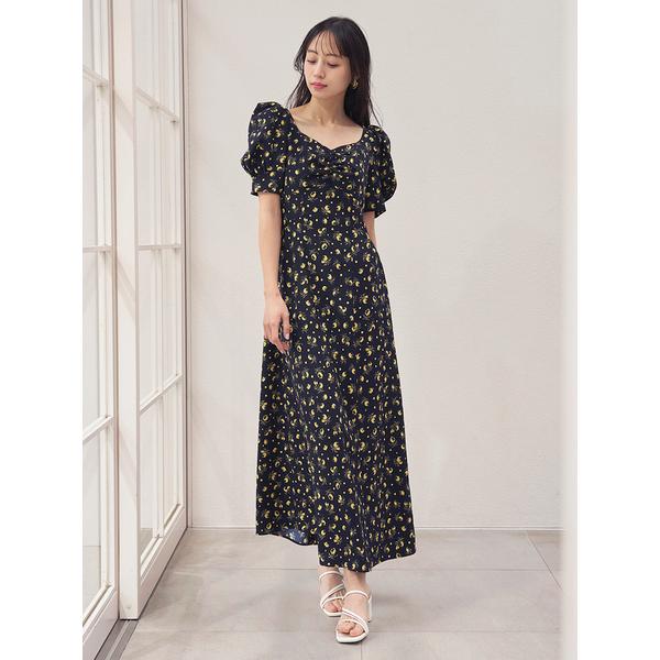 ＼期間限定10%OFF／即日発送/SNIDEL スナイデル  Sustainableフルーツプリントパフスリワンピース SWFO262015  2026春夏の画像