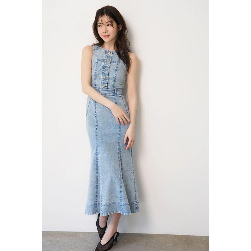 ＼期間限定10%OFF／即日発送/SNIDEL スナイデル  アメスリデニムワンピース SWFO262050  2026春夏の画像