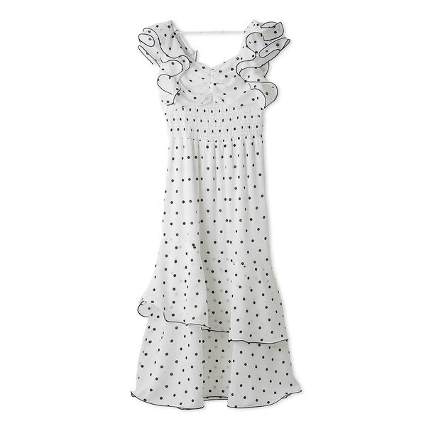 ＼期間限定10%OFF／即日発送/SNIDEL スナイデル  フリルスリーブバリエプリントワンピース SWFO262030  2026春夏の画像