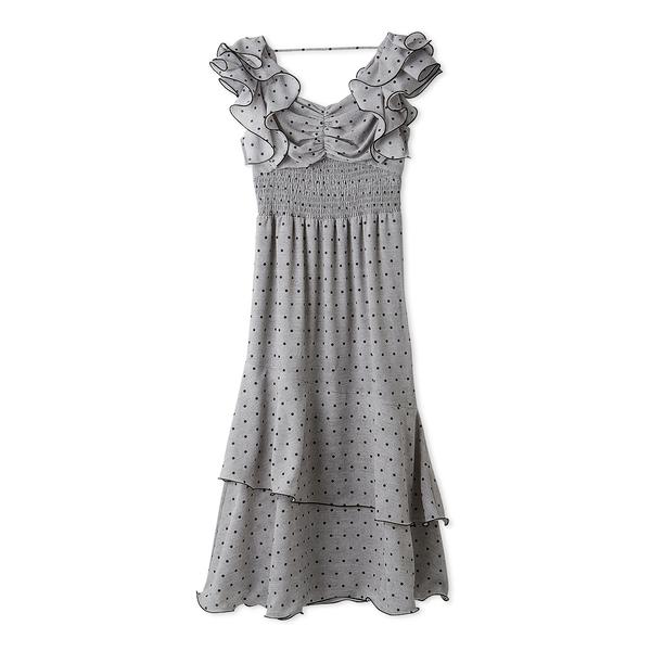 ＼期間限定10%OFF／即日発送/SNIDEL スナイデル  フリルスリーブバリエプリントワンピース SWFO262030  2026春夏の画像