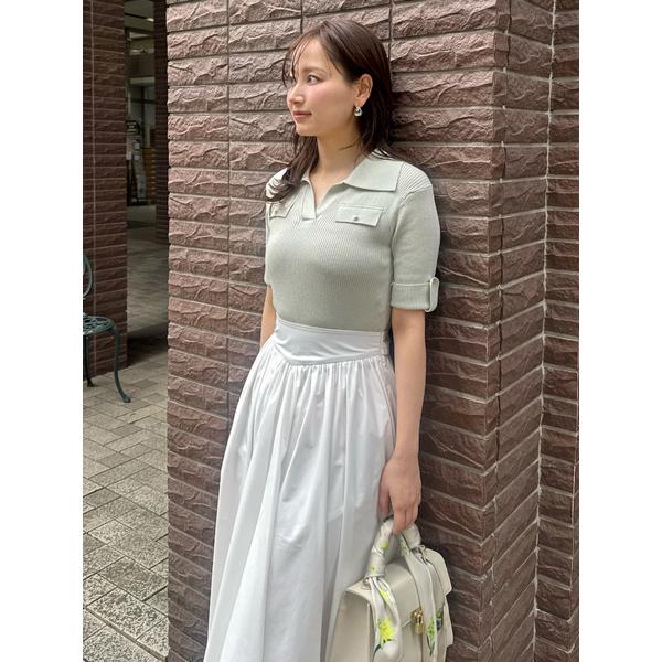 ＼期間限定10%OFF／即日発送/SNIDEL スナイデル  スキッパーニットドッキングワンピース SWNO262066  2026春夏の画像