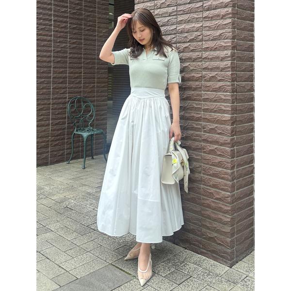 ＼期間限定10%OFF／即日発送/SNIDEL スナイデル  スキッパーニットドッキングワンピース SWNO262066  2026春夏の画像