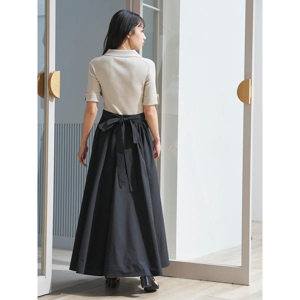 ＼期間限定10%OFF／即日発送/SNIDEL スナイデル  スキッパーニットドッキングワンピース SWNO262066  2026春夏の画像
