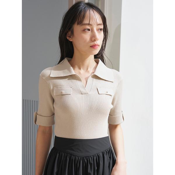 ＼期間限定10%OFF／即日発送/SNIDEL スナイデル  スキッパーニットドッキングワンピース SWNO262066  2026春夏の画像