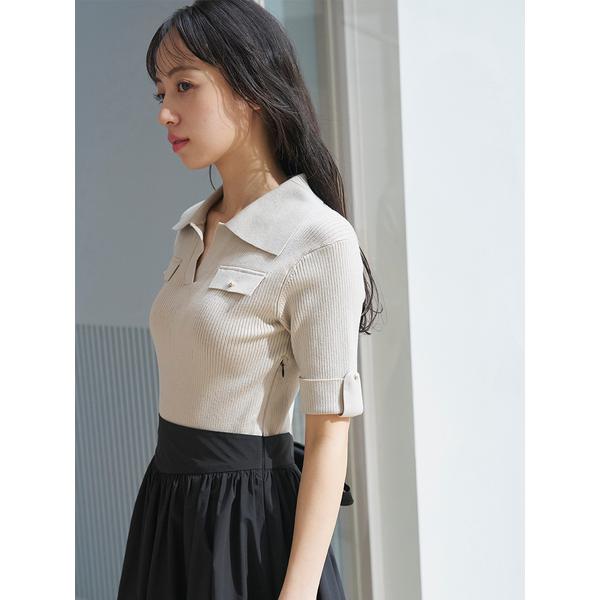 ＼期間限定10%OFF／即日発送/SNIDEL スナイデル  スキッパーニットドッキングワンピース SWNO262066  2026春夏の画像
