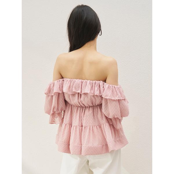 ＼期間限定10%OFF／即日発送/SNIDEL スナイデル  オフショルボリュームフリルブラウス SWFB262017  2026春夏の画像