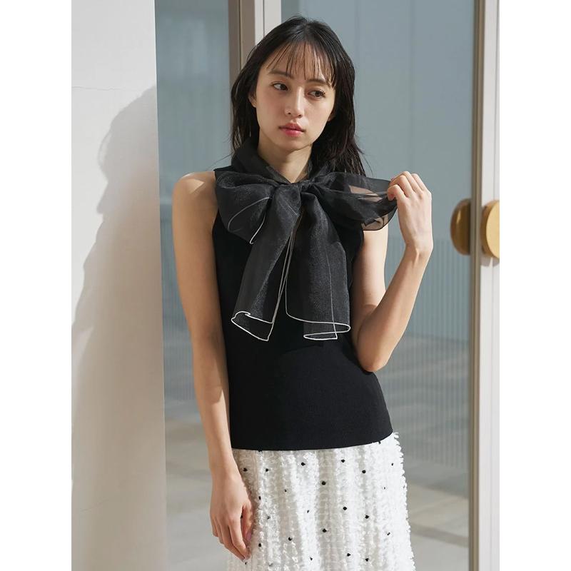 SNIDEL - ♡ボウタイニットプルオーバー　BLK♡ SNIDEL（スナイデル） ＼期間限定20%OFF+2BUY10％OFFクーポン有／土日