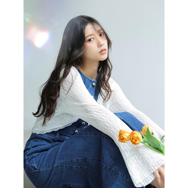 ＼期間限定10%OFF／即日発送/SNIDEL スナイデル  レーストリムクロップドカーディガン SWNT262061  ネコポス送料無料 2026春夏の画像