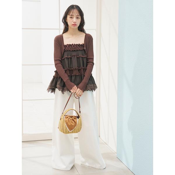 SNIDEL（スナイデル） ＼期間限定10%OFF／予約商品/SNIDEL レース