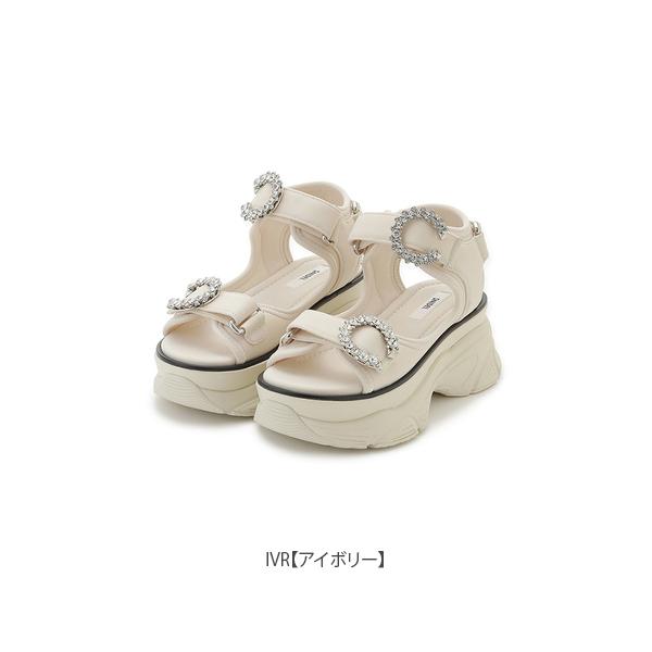 ＼期間限定10%OFF／即日発送/SNIDEL スナイデル  スニーカーソールビジューサンダル SWGS262629  2026春夏の画像