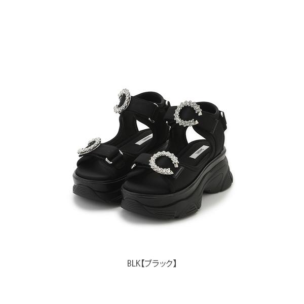 ＼期間限定10%OFF／即日発送/SNIDEL スナイデル  スニーカーソールビジューサンダル SWGS262629  2026春夏の画像