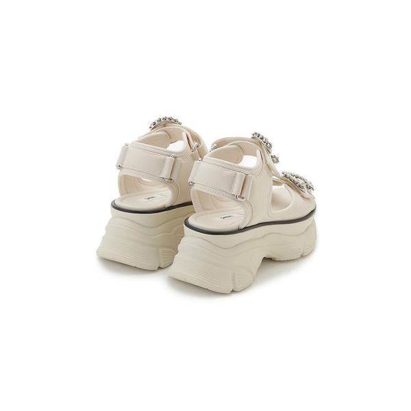 ＼期間限定10%OFF／即日発送/SNIDEL スナイデル  スニーカーソールビジューサンダル SWGS262629  2026春夏の画像