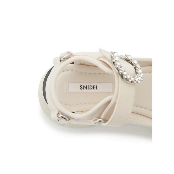 ＼期間限定10%OFF／即日発送/SNIDEL スナイデル  スニーカーソールビジューサンダル SWGS262629  2026春夏の画像