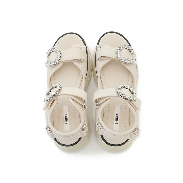 ＼期間限定10%OFF／即日発送/SNIDEL スナイデル  スニーカーソールビジューサンダル SWGS262629  2026春夏の画像