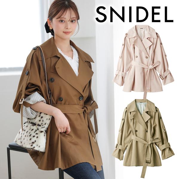 snidel スリーブスリットミドルトレンチコート SNIDEL（スナイデル） ＼期間限定10%OFF／土日祝も即日発送/SNIDEL