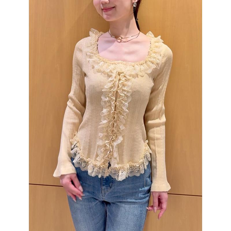 期間限定お値下げ❤️新品❤️SNIDEL❤️レースフリルトップス SNIDEL（スナイデル） ＼期間限定10%OFF／即日発送(火曜除く)/SNIDEL
