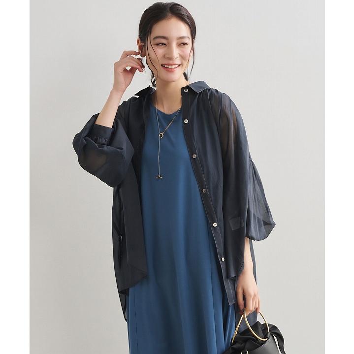 SOLD OUT】Stola. ストラ シアーボリュームシャツ 【速乾・撥水