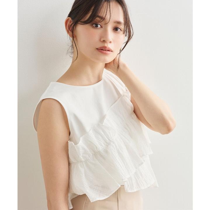 SOLD OUT】Stola. ストラ フリルドッキングカットソープルオーバー